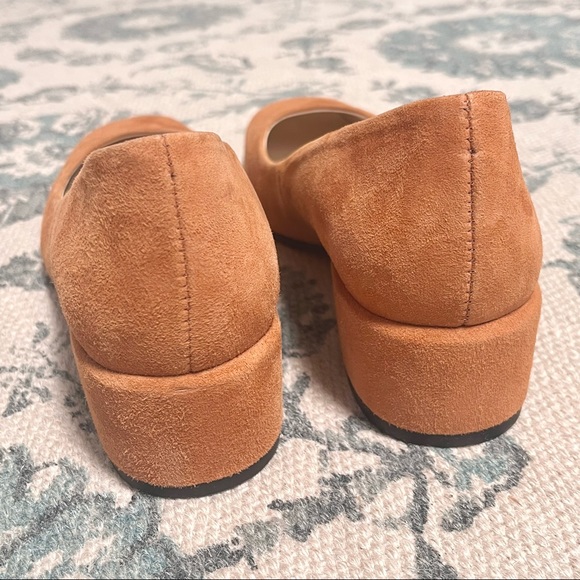 ❌SOLD❌ Farylrobin Tan Suede Leather Heeled Flats - Picture 8 of 12